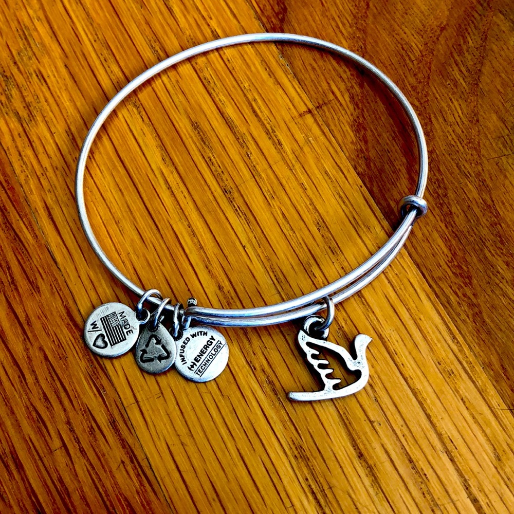 Alex and Ani Sacred Dove Charm Bracelet
